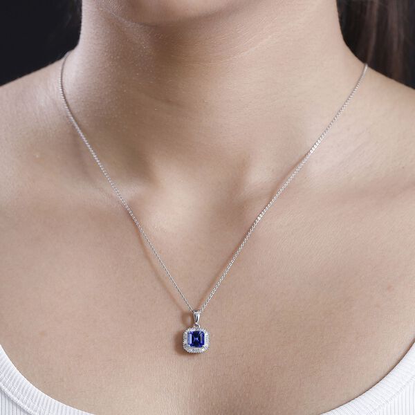 RHAPSODY AAAA Tansanit und VS Diamant Anhänger in 950 Platin - 2,23 ct. image number 8