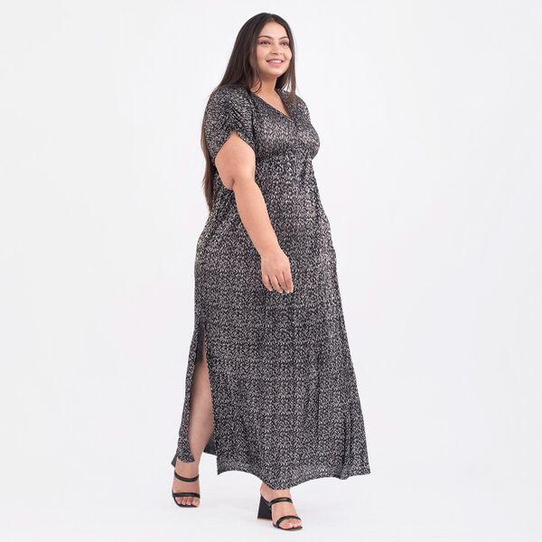 Tamsy - Plissee-Abendkleid, One Size, Schwarz image number 3