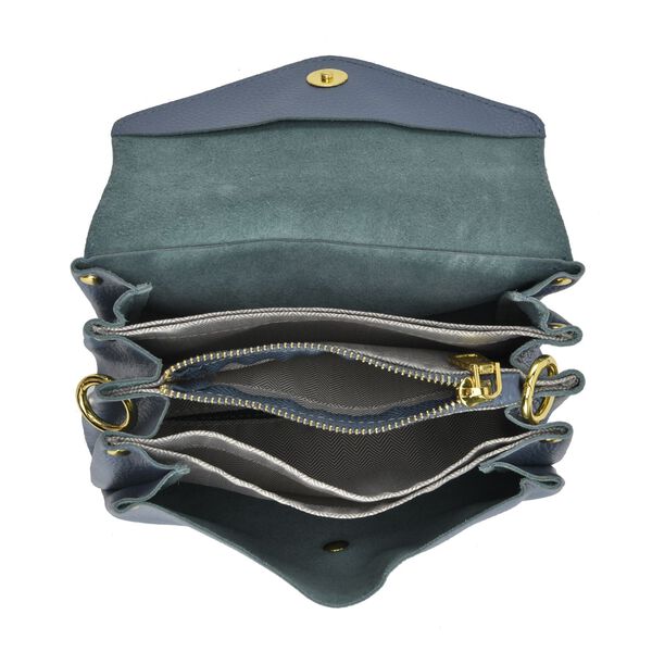 Crossbody Echtleder Handtasche, Schwarz image number 5