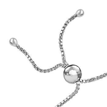 Silberner Shungit Armband ca. 24 cm 925 Silber ca. 2.44 ct