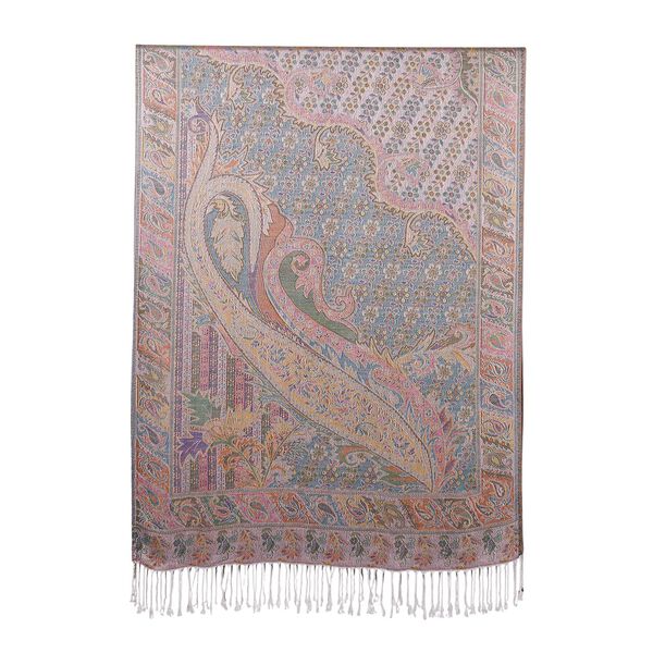 Schal mit Paisley-Muster und Fransen, 70x180cm, Mehrfarbig image number 2