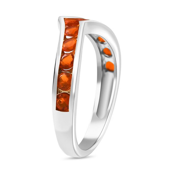 D'Joy AAA Blaze Feueropal Ring, 925 Silber platiniert - 0,72 ct. image number 5