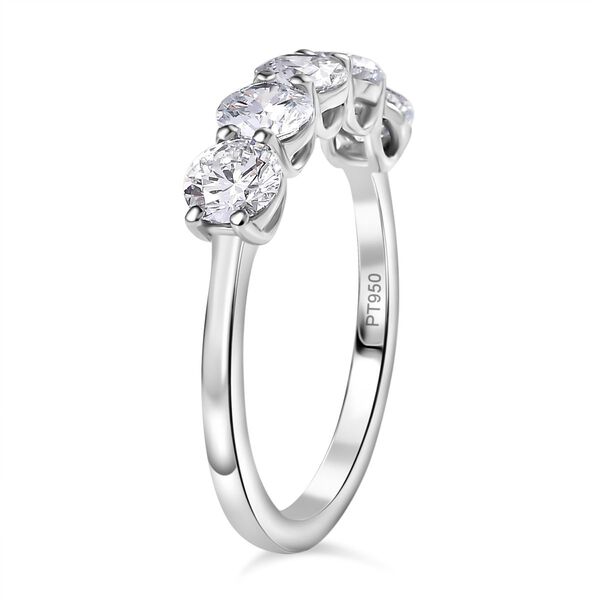 LUXURIANT VS-EF Labor Diamant Ring in 950 Platin - 2 ct. image number 4