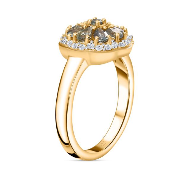 Alexandrit  und Moissanit Ring - 1,08 ct. image number 5