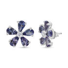 D'Joy Tansanit, Weißer Zirkon Ohrringe 925 Silber rhodiniert ca. 2,21 ct.