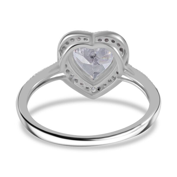 LUSTRO STELLA - Wei&szlig;er Zirkonia Ring 925 Silber rhodiniert (Gr&ouml;&szlig;e 21.00) image number 3