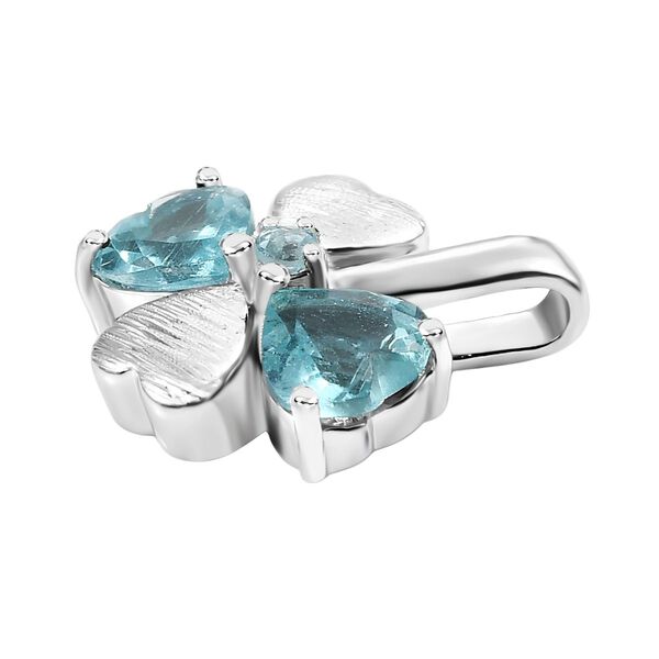 D’joy AA Betroka Blauer Apatit Anhänger 925 Silber rhodiniert ca. 0.94 ct image number 4