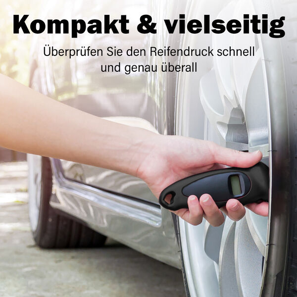 Digitaler Reifendruckmesser, Schwarz image number 2