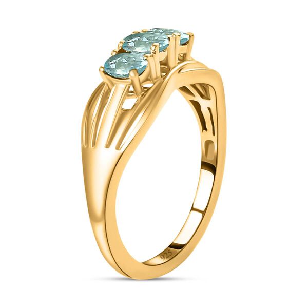 Blauer Apatit-Ring - 0,55 ct. image number 5