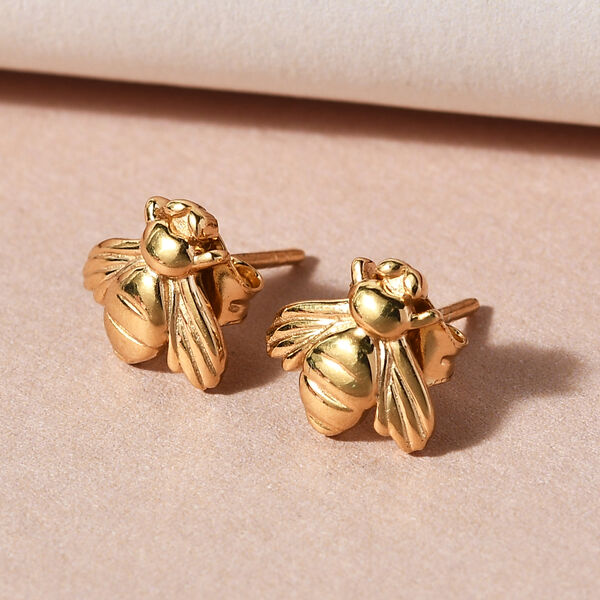 Honigbiene Ohrstecker in Silber, 1,63 ct. image number 2