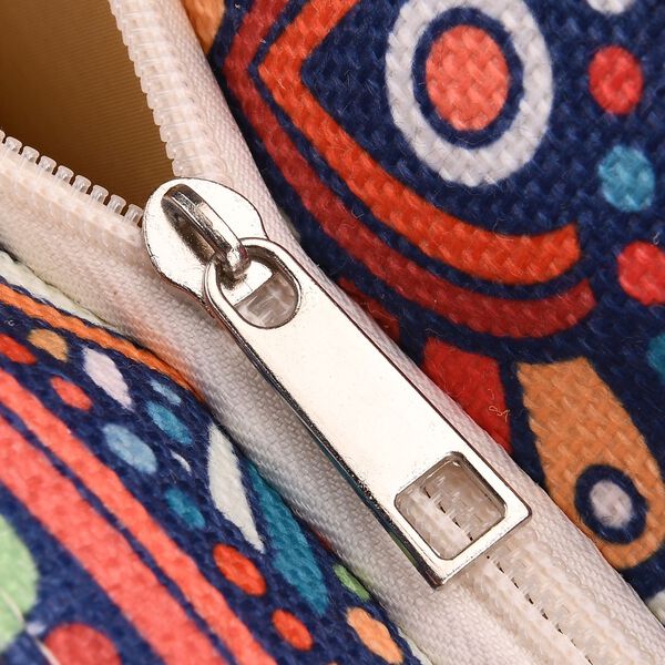 Handbemalte Tasche mit verstellbarem Kordelriemen, 50x17x38cm, Mandala-Muster image number 6