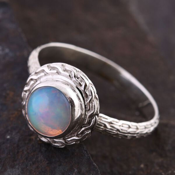 Royal Bali Kollektion - Nat&uuml;rlicher, &auml;thiopischer Welo Opal-Ring - 1,24 ct. image number 1