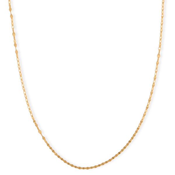 925 Silber vergoldet Kette ca. 45 cm image number 0