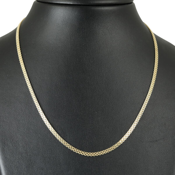 BISMARK 3 LINES 925 Silber vergoldet Halskette ca. 50 cm ca. 5,09g