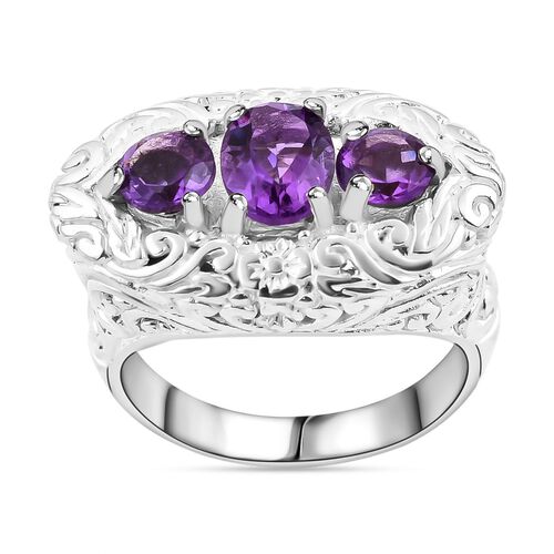 Royal Bali Kollektion- Afrikanischer Amethyst-Ring - 3,25 ct. image number 0