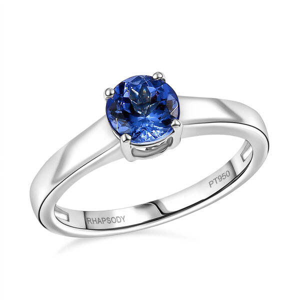 Rhapsody AAAA Tansanit Ring 950 Platin (Größe 20.00) ca. 1,05 ct image number 3