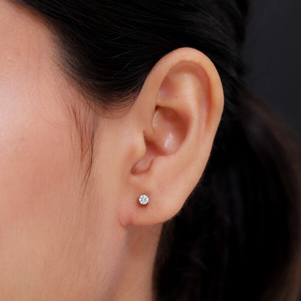 RHAPSODY Diamant-Ohrstecker, zertifiziert VS E-F, 950 Platin ca. 0,25 ct image number 2