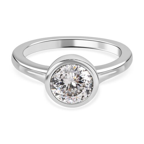 Moissanit Solitär Ring - 1,23 ct. image number 0