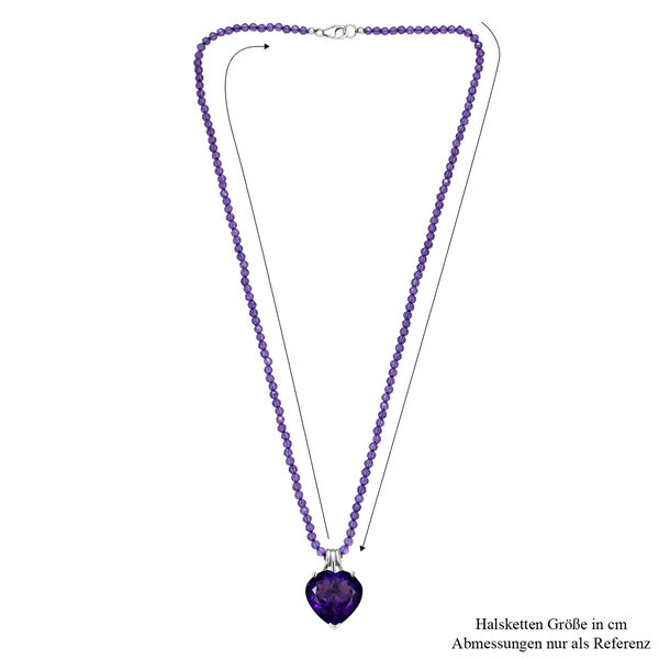 D'Joy AA Afrikanischer Amethyst Schmuckset ca. 50 cm 925 Silber rhodiniert ca. 58.32 ct image number 5