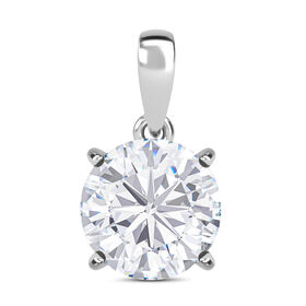 Moissanit Anhänger, 925 Silber rhodiniert- 3,43 ct.
