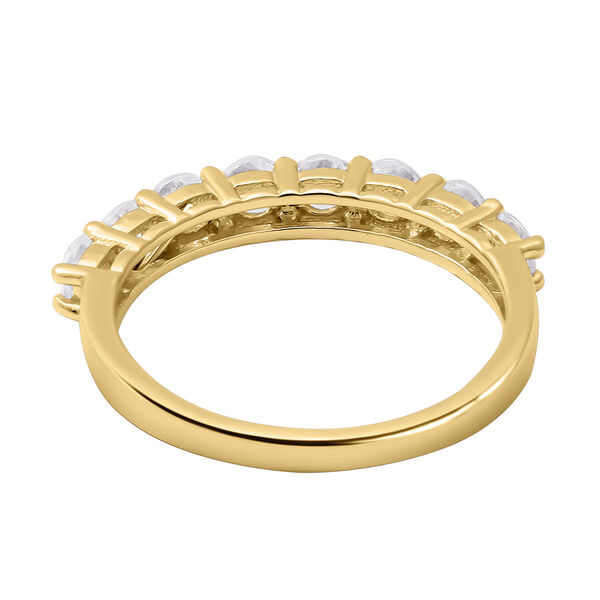 Lustro Stella - Wei&szlig;er Zirkonia-Ring, 925 Silber vergoldet  ca. 0,42 ct image number 4