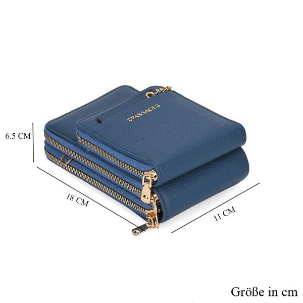 PASSAGE Crossbody Tasche, 18x6,5x11cm, Blue image number 7