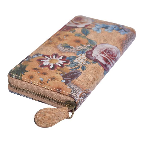 Kork Brieftasche mit RFID Schutz, Khaki image number 4