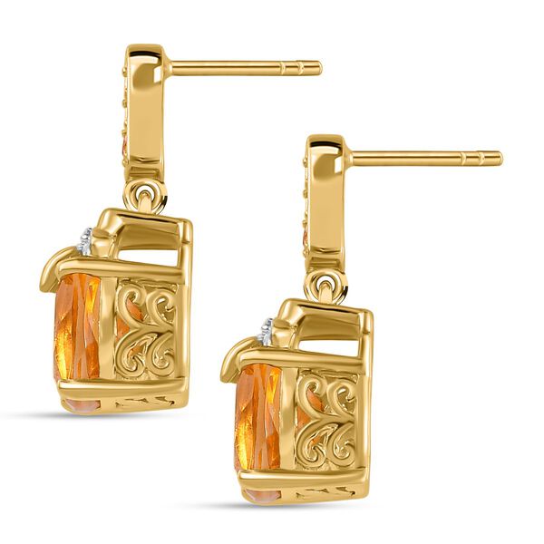 GP Ribbon Kollektion - Citrin, Zirkon und blaue Saphir-Ohrringe - 4,60 ct. image number 5