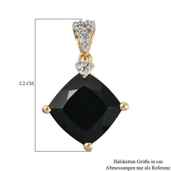 Schwarzer Turmalin und Zirkon-Anhänger - 4,71 ct. image number 6