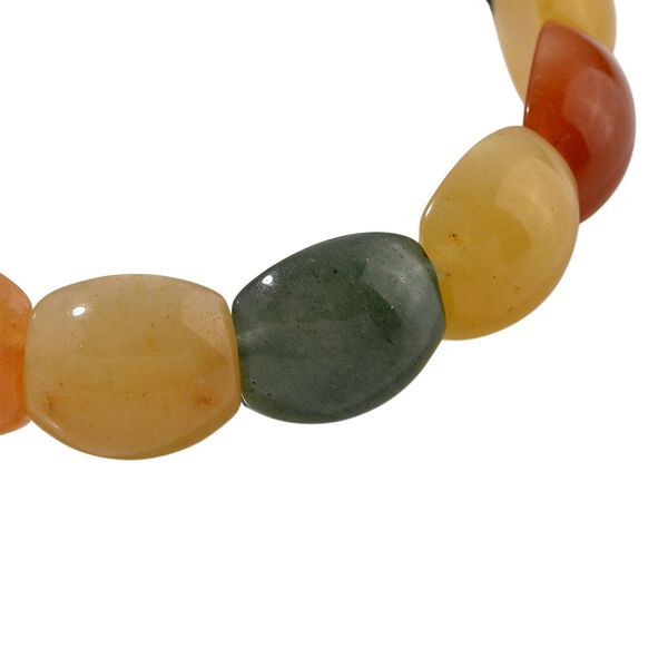 Mehrfarbiges Aventurin Armband, flexibel, a. 200.00 ct image number 3