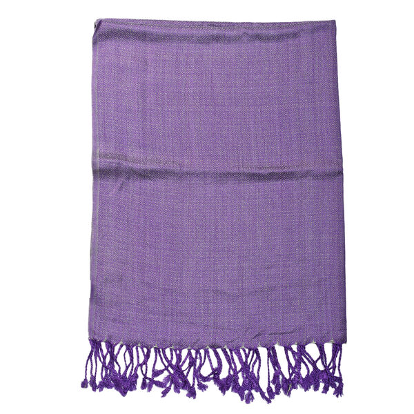 Doppelgewebter Schal, violett image number 6