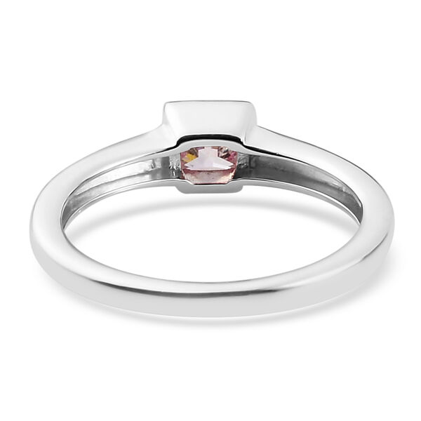 LUSTRO STELLA - feinster, Purpur-Rosa Zirkonia Solitär-Ring, 925 Silber image number 6