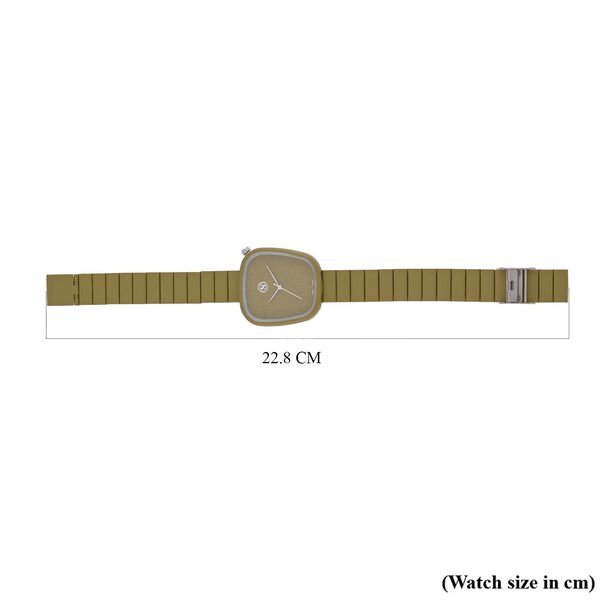 Strada - Japanisches Uhrwerk, Edelstahl Hydraulik-Zifferblatt & Legierung-Armband, 23 cm, grün image number 7