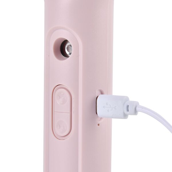 Mini-Handventilator mit Nebelspray, Rosa image number 5