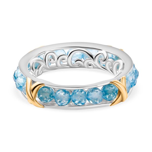 Himmelblauer Topas Ring - 6,20 ct. image number 6