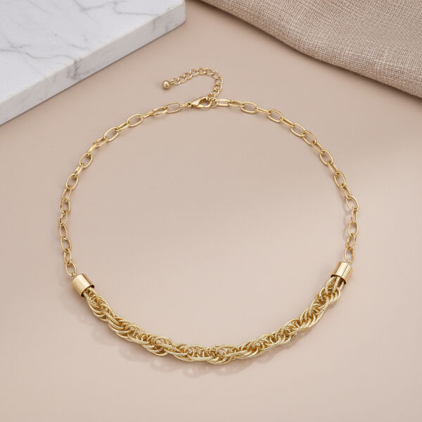 Gelb Halskette ca. 52 cm + 5 cm Extender, ca. 39,00g image number 1