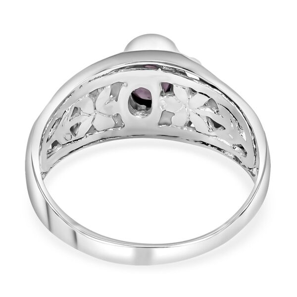 Royal Bali - Afrikanischer Rubin (Fissure gef&uuml;llt) Ring, 925 Silber Schwarz oxidiert (Gr&ouml;&szlig;e 16.00) ca. 1,40 ct image number 5