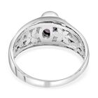 Royal Bali - Afrikanischer Rubin (Fissure gefüllt) Ring, 925 Silber Schwarz oxidiert (Größe 16.00) ca. 1,40 ct image number 5