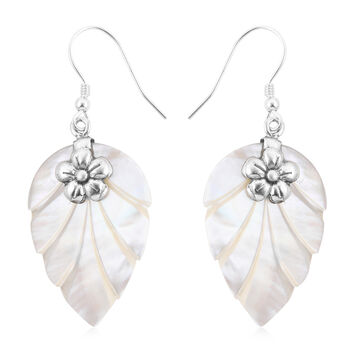 Royal Bali Kollektion - Perlmutt Ohrringe, 925 Silber