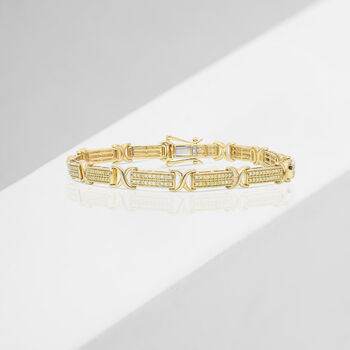 Nat&uuml;rliches, gelbes Diamant-Armband, 19 cm - 1 ct.