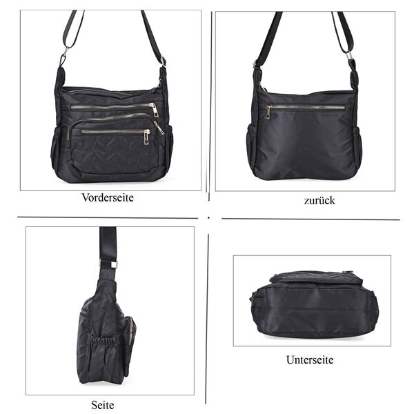 Umh&auml;ngetasche mit RFID-Schutz, schwarz image number 4