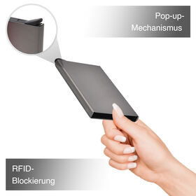 4er Set - Kartenhalter mit RFID-Schutz, warme Töne