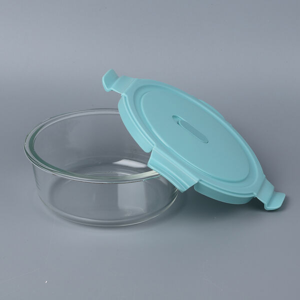 3er-Set Runde Glas Aufbewahrungsbox image number 3