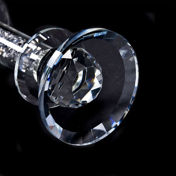 The 5th Season - hochwertiger Kristall-Kerzenst&auml;nder, gef&uuml;llt mit silbernen Kristallen, 7x7x18cm image number 5