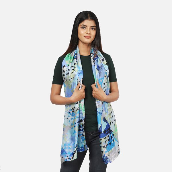 100% natürlicher Satin Seiden Schal image number 2