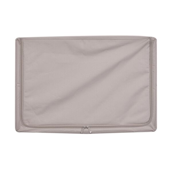 Faltbare Aufbewahrungsbox aus Stoff mit Metallrahmen und PVC Fenster, 60 x 40 x 16 cm, Beige image number 7