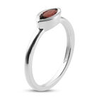 Roter Granat Solitär-Ring, 925 Silber (Größe 16.00) ca. 0,47 ct image number 4