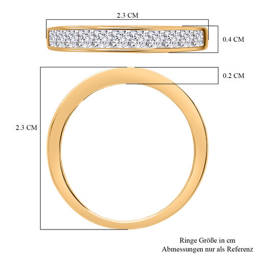 LUXURIANT DIAMOND- SGL zertifizierter VS-EF Labor Diamant Ring in 585 Gelbgold - 1 ct. image number 4