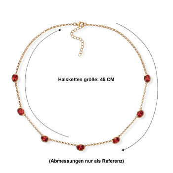 D'Joy Lab Grown Padparadscha-Saphir Halskette ca. 45 cm 925 Silber 750 Gelbgold vermeil ca. 12,56 ct.