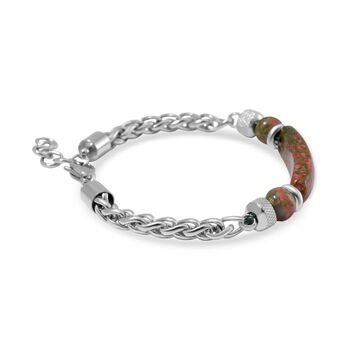 Unakite Armband, 18 cm - 25 ct.